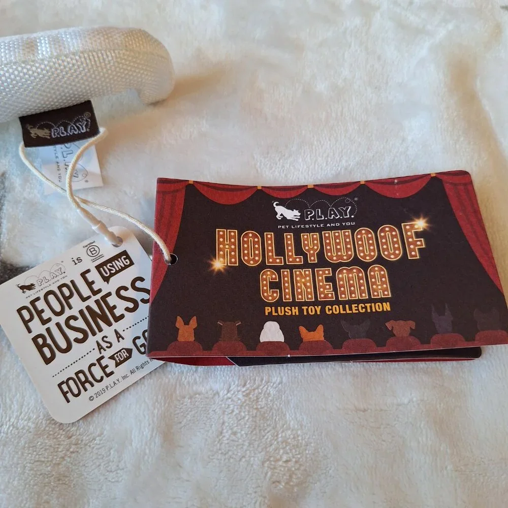 P.L.A.Y.'s Hollywoof Cinema 3-Dog Glasses Fun Dog Toy‎ New Squeaks Crinkle